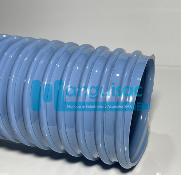 Manguera de pvc azul metálico para vacío