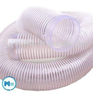 Manguera de pvc transp. c/anillo blanco para vacío